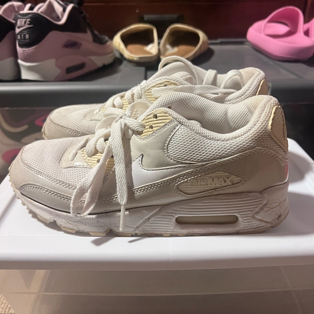 Nike Air Max Kids Shoes - Cream